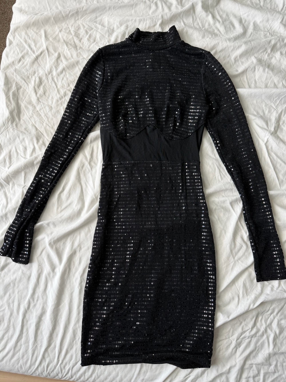 Sparkly High Neck Dress